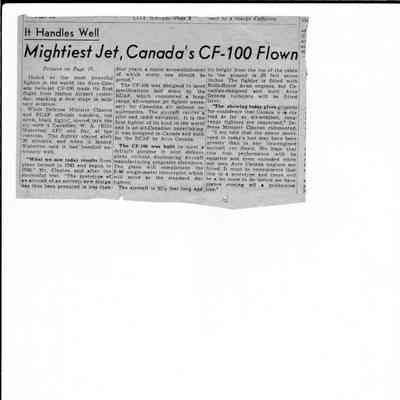 Mightiest Jet, Canada's CF-100 Flown