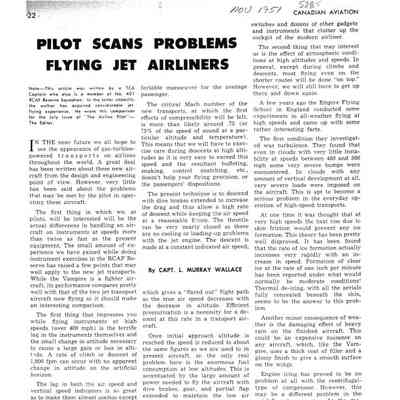 Pilot scans problems flying jet airliners