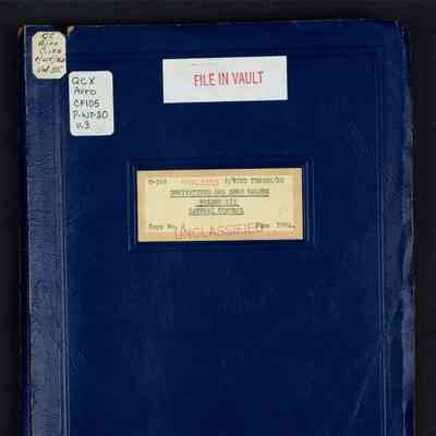 C-105 Derivatives and zero values. Volume III: lateral control Report No. P/WT/20