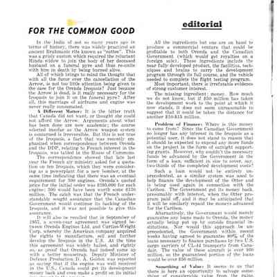 Editorial (Aircraft) - May 1959