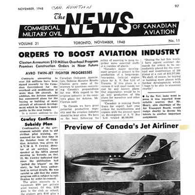 The News of Canadian Aviation - Nov 1948