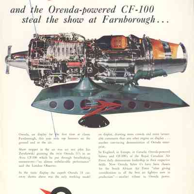 Orenda and the Orenda-powered CF-100 steal the show at Farnborough…