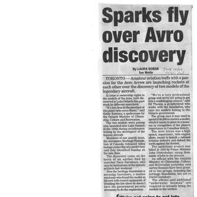 Sparks fly over Avro discovery