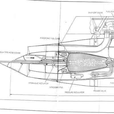 Orenda Drawing - Wing Tank Ramjet Scheme 35 Dia. (Curtis-Wright Proposal)