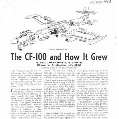 The CF-100 and How It Grew