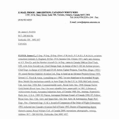 Jim Floyd Resume