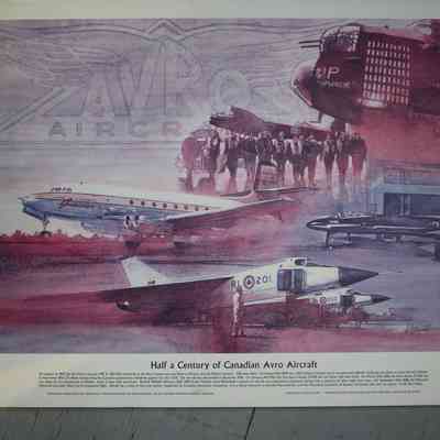Poster - Avro Half Century Poster - Framed
