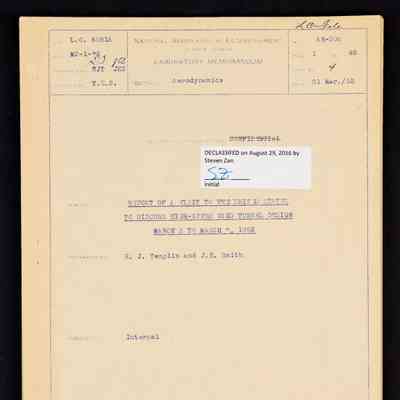 Report of a visit to the United States to discuss high-speed wind tunnel design: March 3-7, 1952. Report No. AE-20c