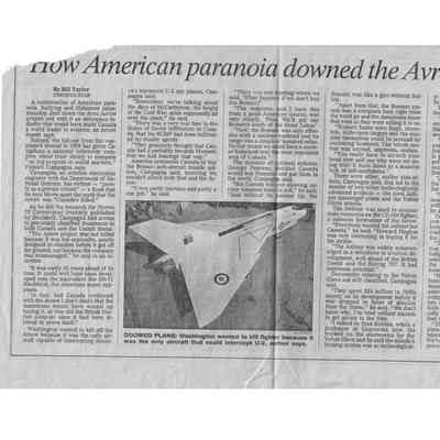How American paranoia downed the Avro Arrow