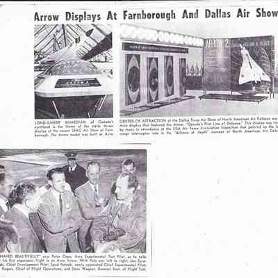Arrow displays at Farnborough and Dallas air shows