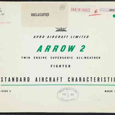 Arrow 2. Twin engine supersonic all-weather fighter: standard aircraft characteristics. Issue 2