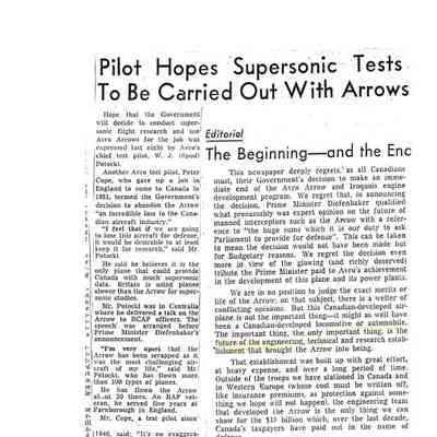 Pilot hopes Supersonic tests to be carried out with Arrows