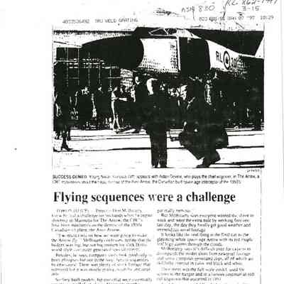 Flying sequences were a challenge
