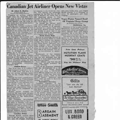 Canadian Airliner Opens New Vistas