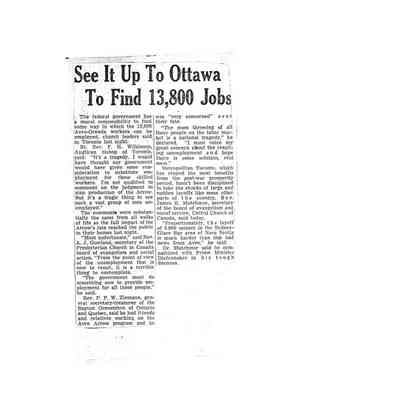 See it up to Ottawa to find 13,800 jobs