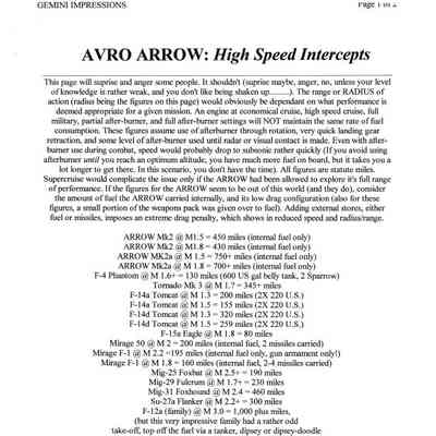 Avro Arrow: High Speed Intercepts