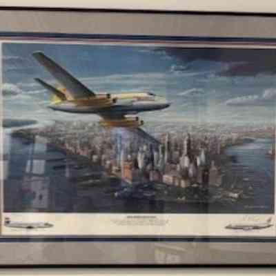 New World Debutante - Jetliner over New York