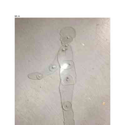 Mr. A, Drafting Template - half scale pilot figure