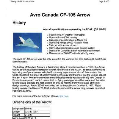 Avro Canada CF-105 Arrow
