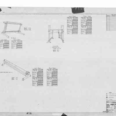 Elevator Tooling breakdown, Drawing 7-0182-PE-13