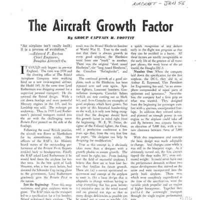The Aircraft Growth Factor