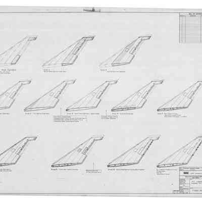 Fin - assemblies, Assembly and jig staging , Drawing 7-0183-PE-09