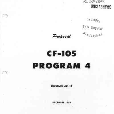 CF-105 Program 4 Proposal Brochure AD-44