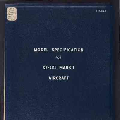 Model specification for supersonic aircraft type CF105 MARK 1