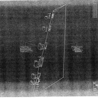 Rudder Interchangeability Control points , Drawing 7-4384-PE-10