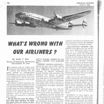 Whats wrong with our airliners?