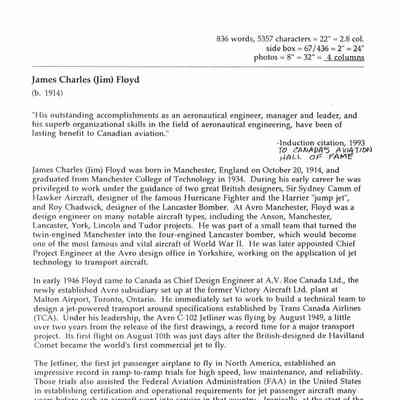James Charles Floyd Citation