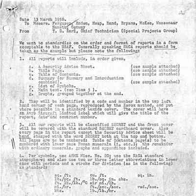 Memo to staff - Requesting standardized format to fit with USAF standards