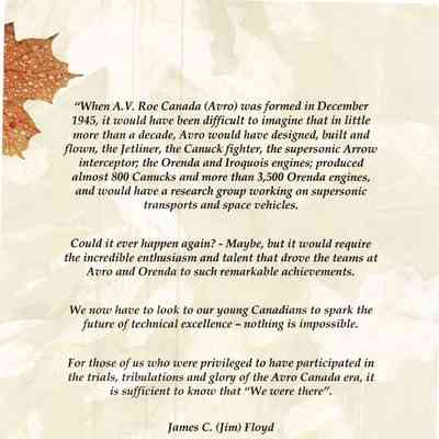 Floyd Note to the Avro museum Oct 2003