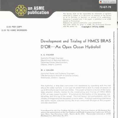 Development and Trialing of the Bras D'Or