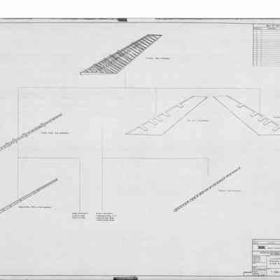 Illustrated Planning Breakdown of Rudder by Sub-Assemblies, Drawing 7-0184-PE-18