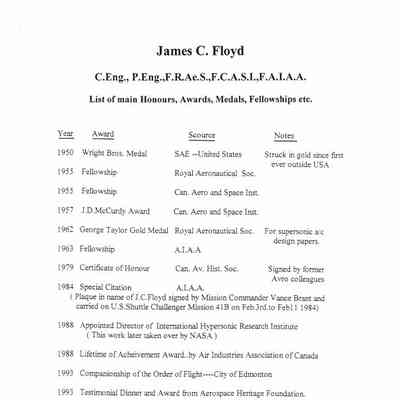 Jim Floyd Awards