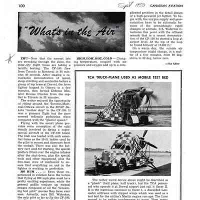 What's in the air - Sep 1950