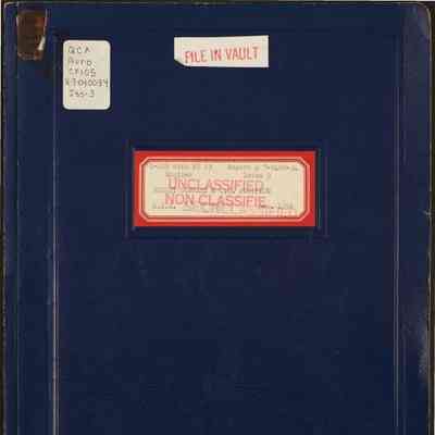 C-105 with PS 13 engines: weight summary & C.G. position, Dec. 1/56 Report No. 7-0400-34 Issue 3