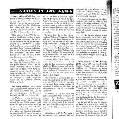 Names in the News - Nov 1956