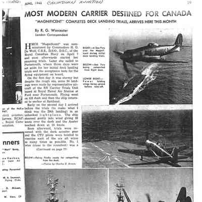 Most Modern Carrier destined for Canada