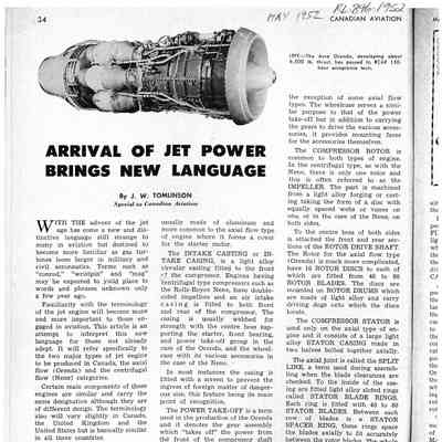 Arrival of Jet Power Brings New Language