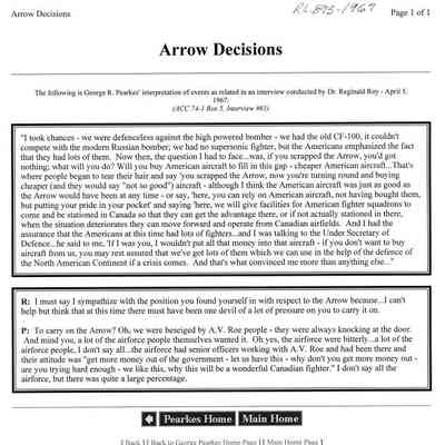 Arrow Decisions