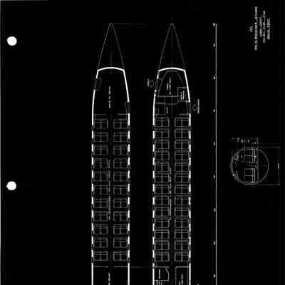 Blueprint, reduced - P25 Cabin Layout...DWG No. P25/17