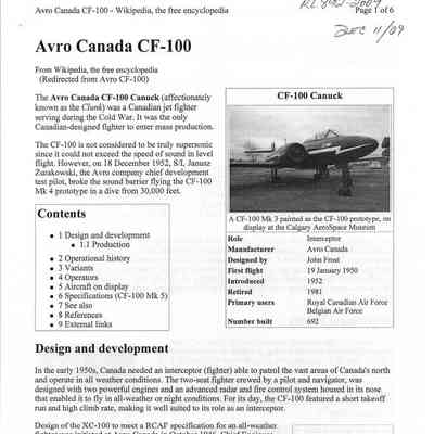 Avro Canada CF-100
