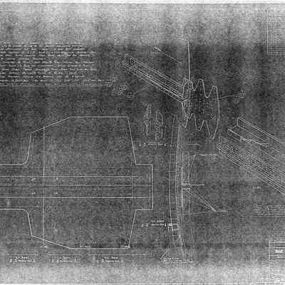 Spliced longeron joint at stn 485, Drawing 7-4300-PE-18