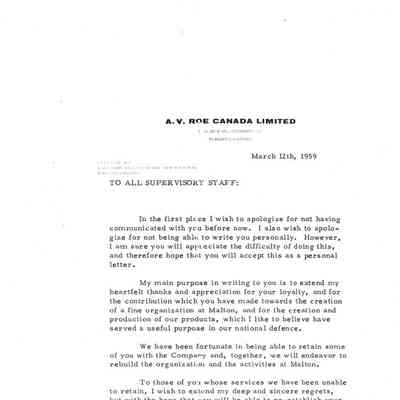 Smye letter to all supervisory staff after Black Friday