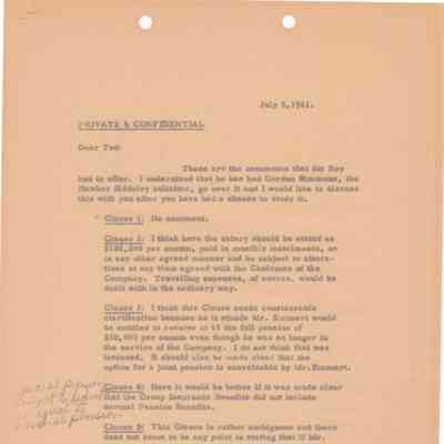 Letter from W.A. Curtis to Ted Emmert