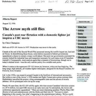 The Arrow myth still flies