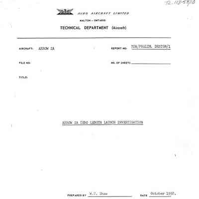 Arrow 2A Zero Length Launch Investigation