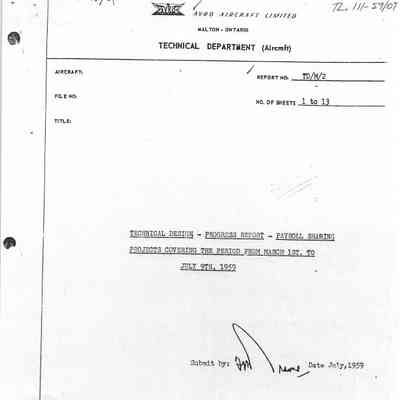 Technical Design/Progress Report/Payroll Sharing, Projects covering period March 1-July 9, 1959